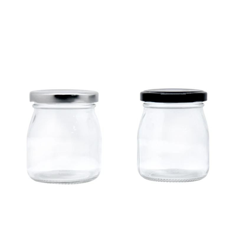 

150ml Pudding Glass Bottle Empty Yogurt Glass Jar With Lid