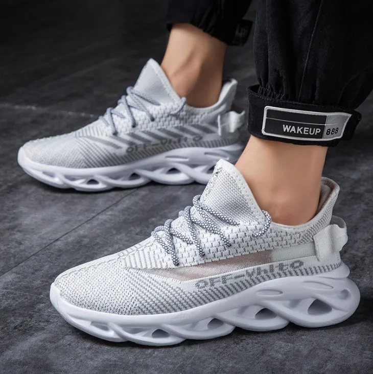 

New style fabric training footwear men sport shoes low price, Black, white, red, blue and green, any color is available