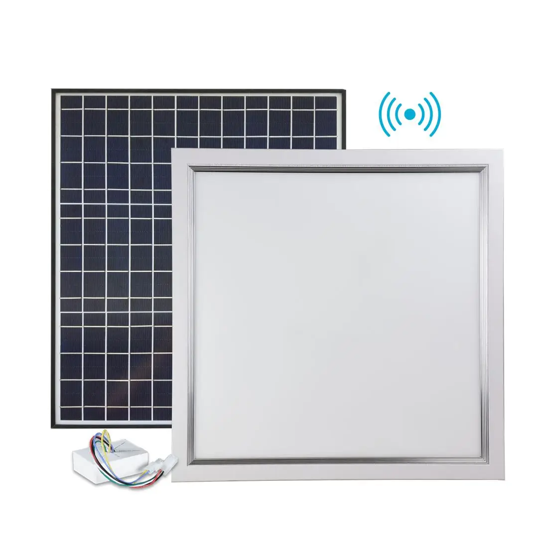 Modern green home smart sensor solar led skylight 40W solar panel 600x600mm led ceiling window indoor skylight