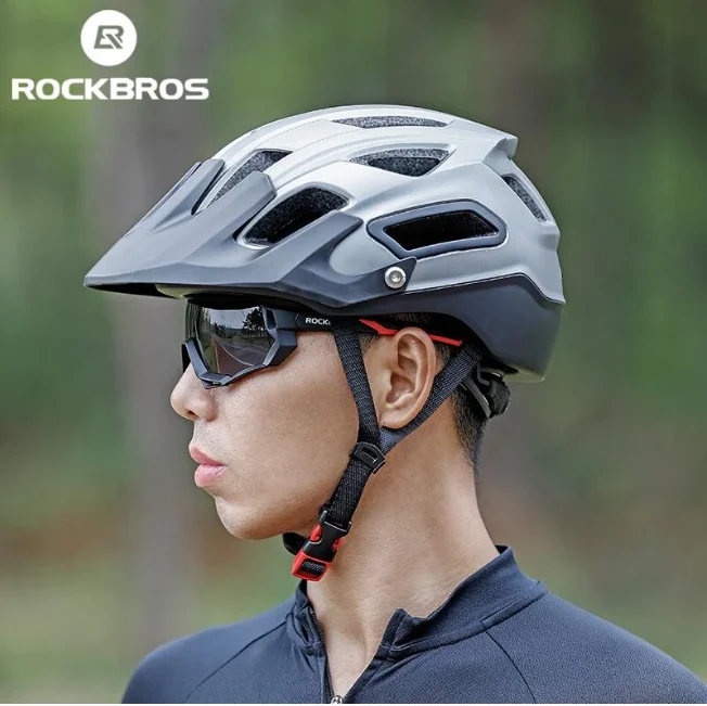 

Mountain Bike Helmet Bike MTB Road Racing Foray Fraction Bicycle Carbon Helmet Riding Equipment Visor Cycle Helmet, Black/ti/red/gray