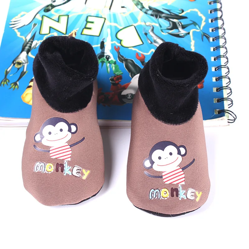 

lovely 3d animal thickenned fuzzy winter warmer non slip indoor slipper socks for kids toddlers, Custom color toddler fuzzy socks