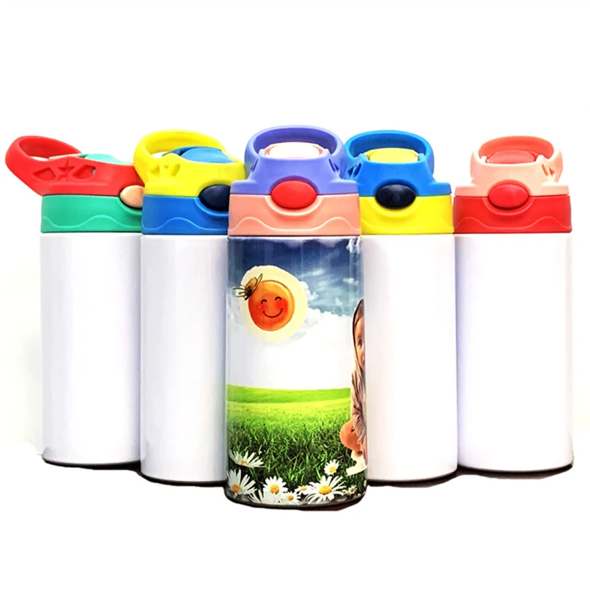 

12ozstainless steel straight sublimation kids tumbler water bottle vacuum insulated sublimation baby bottles tumbler cup in bulk, Optional colors or customized acceptable