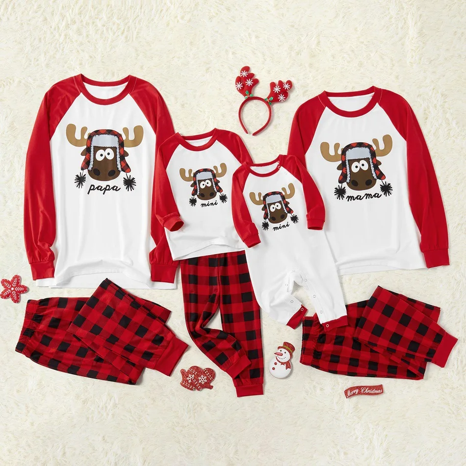 

2021 family clothes set 2 piece christmas pajamas family Matching Pajama Sets