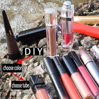 

QUNXIANG DIY lip stick custom OEM wholesale vendor liquid lipstick shiny plumping matte nude clear private label lipgloss