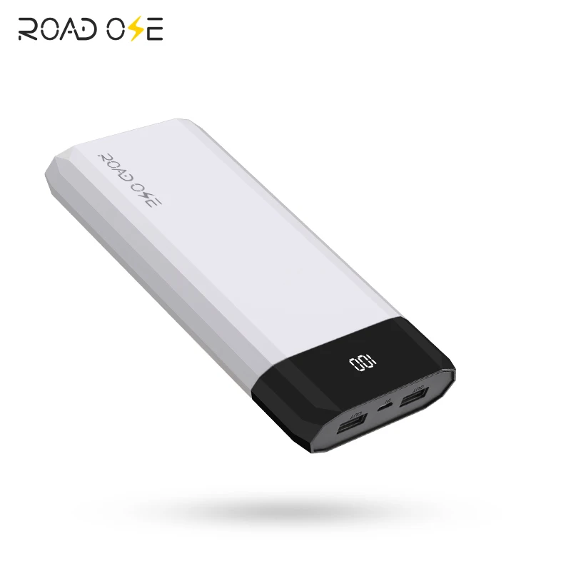 

2019 Latest OEM ODM 20000mah High Capacity Power Bank Portable Charger Mobile Phone Power Banks with LED Digital Data Display, Black;white