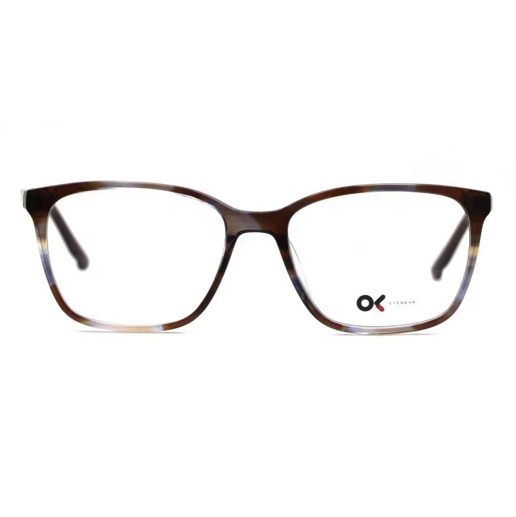

2021 New Arrival Custom Design Fashion Optical Glasses Unisex Acetate Eyewear Frame, 4 colors
