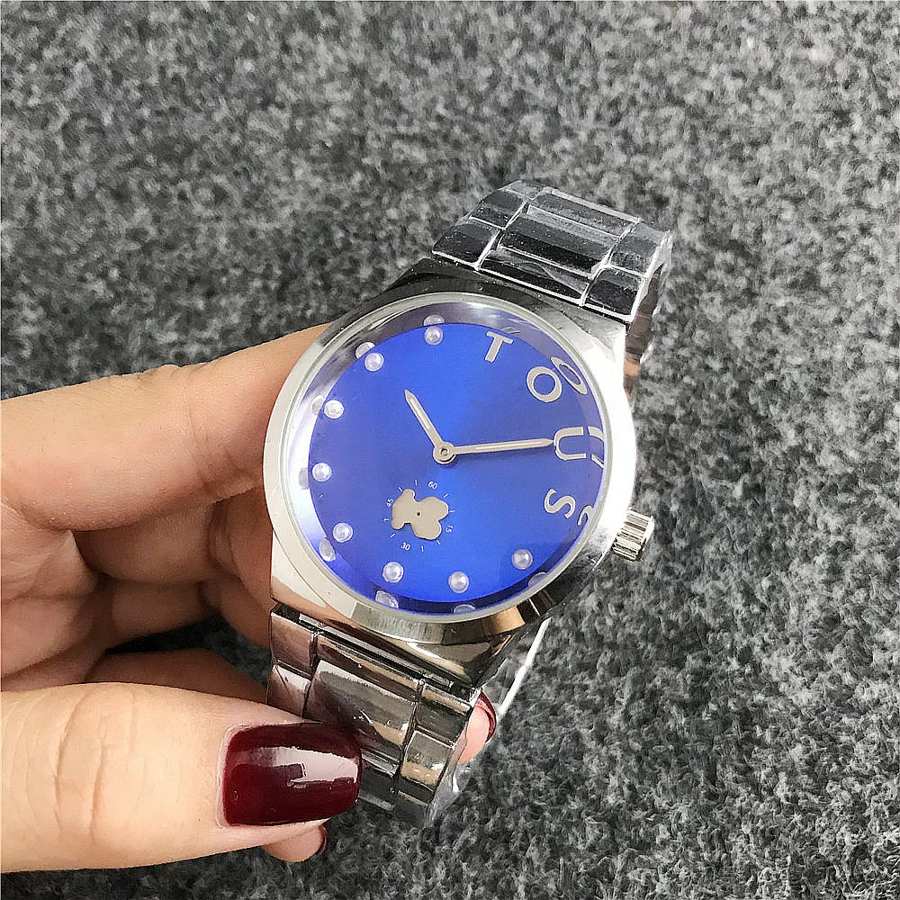 

Hot sale quartz watches luxury gold chain wristwatch girls wristwatches cartoon ladies work watch, Multi colors