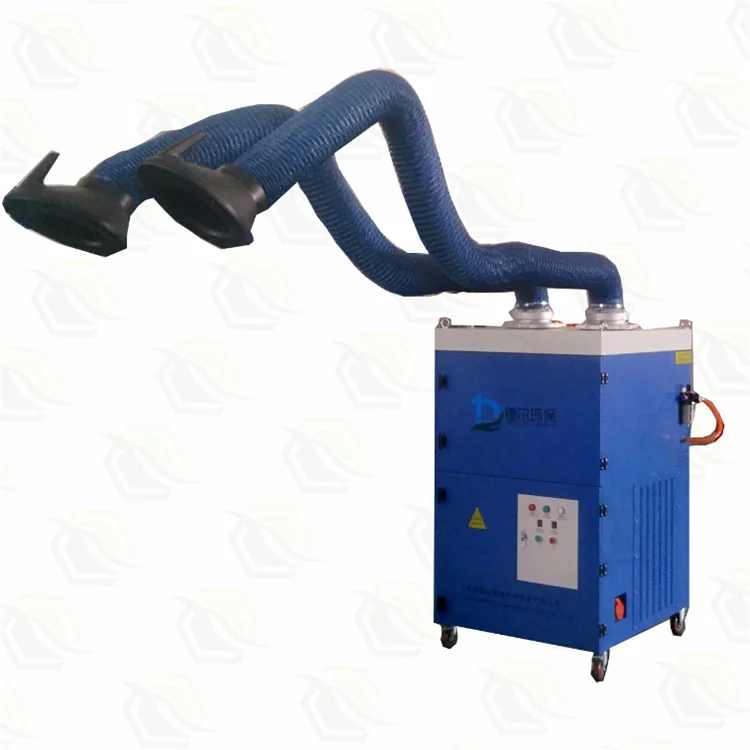 Industrial Mobile Welding Smoke Eater Portable Smoke Evacuator With One Or Two Extraction Arms