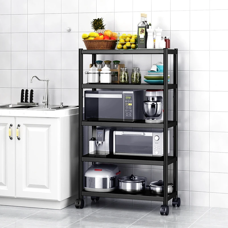 

Multilayer Stainless Steel Kitchen Storage Shelf / Rack With Caster Wheels