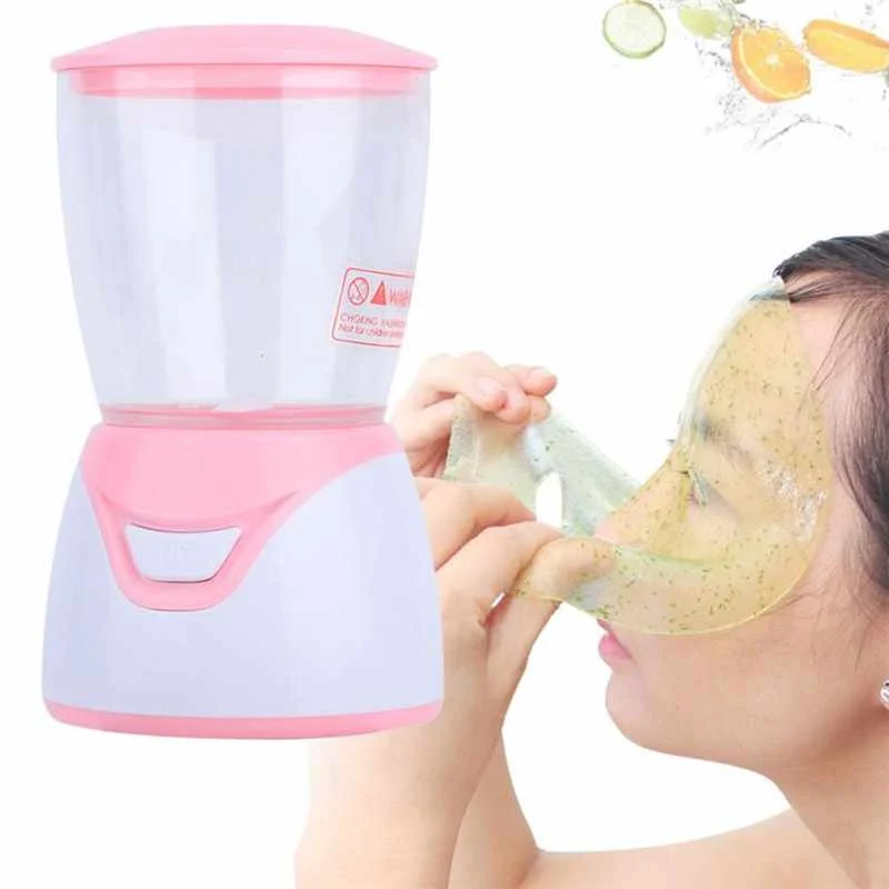 

FM003 DIY fruit face mask maker machine with 32pcs face mask collagen, White