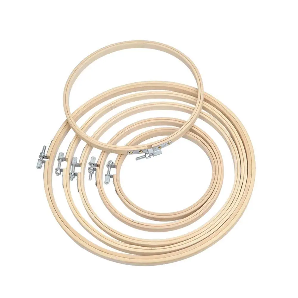 

Wholesale hot sell diy craft hand cross stitch kit wood frame 5 inch natural beech wooden embroidery hoop