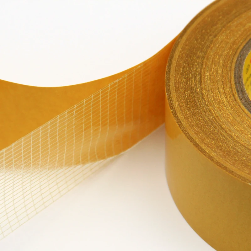 Double sided Fiberglass Reinforced Pressure-sensitive Adhesive Bi-directional Double-sided Filament Tape for carpet