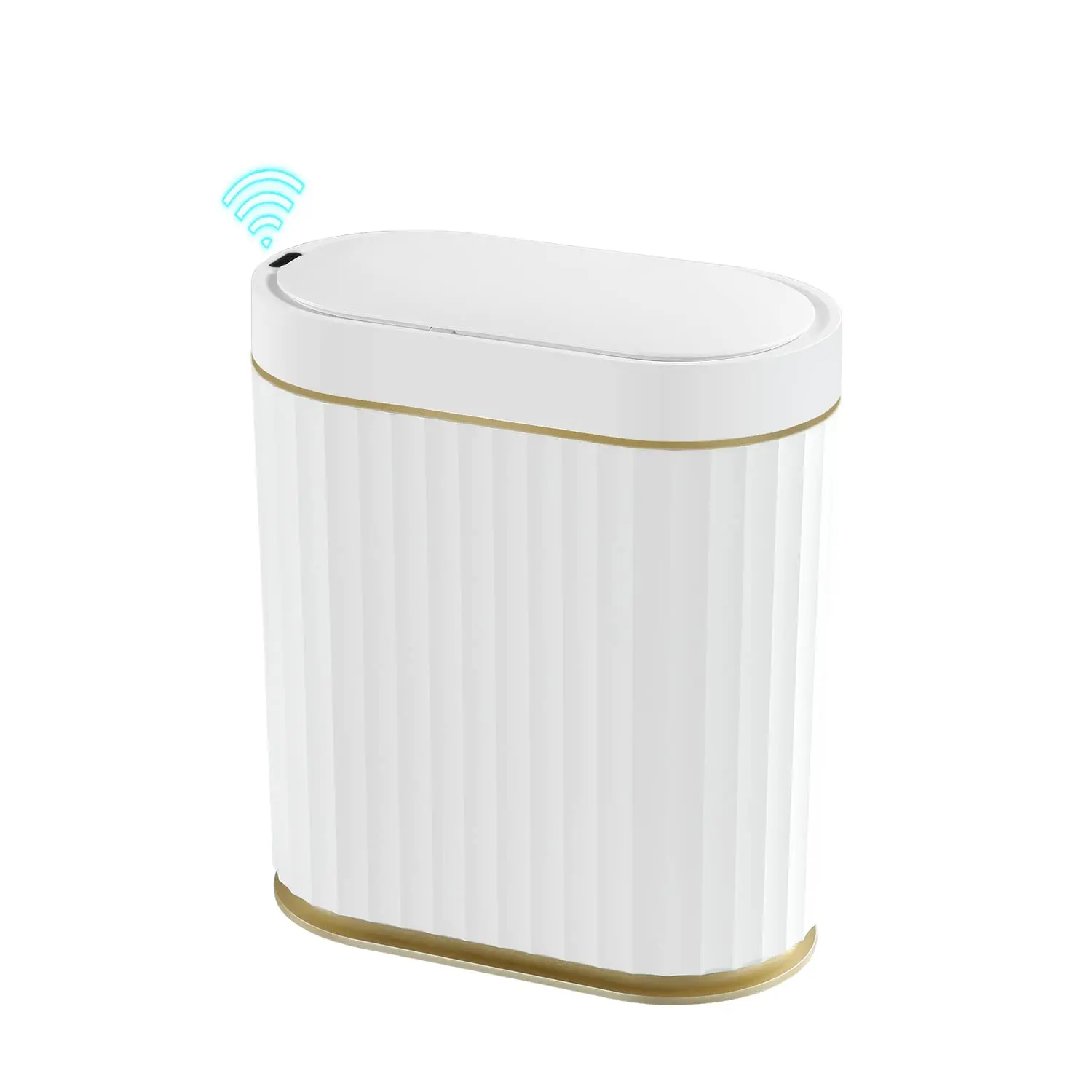 

JOYBOS Bathroom Garbage Can with Lid 3.7 Gallon Motion Sensor Trash Can Electric Garbage Bin for Kitchen