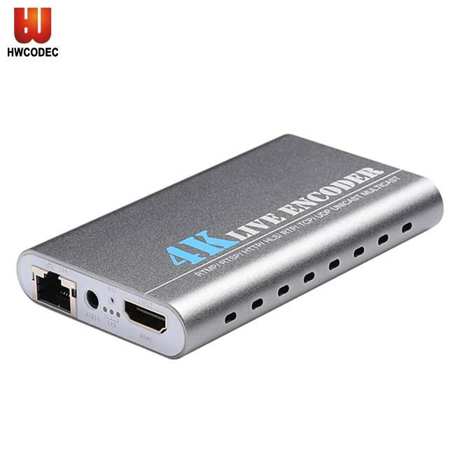 

Haiwei K1 H.264 H.265 HEVC 4K UHD 2160P HDMI Encoder IPTV Encoder Support RTSP RTMP for YouTube Wowza Twich Live Streaming