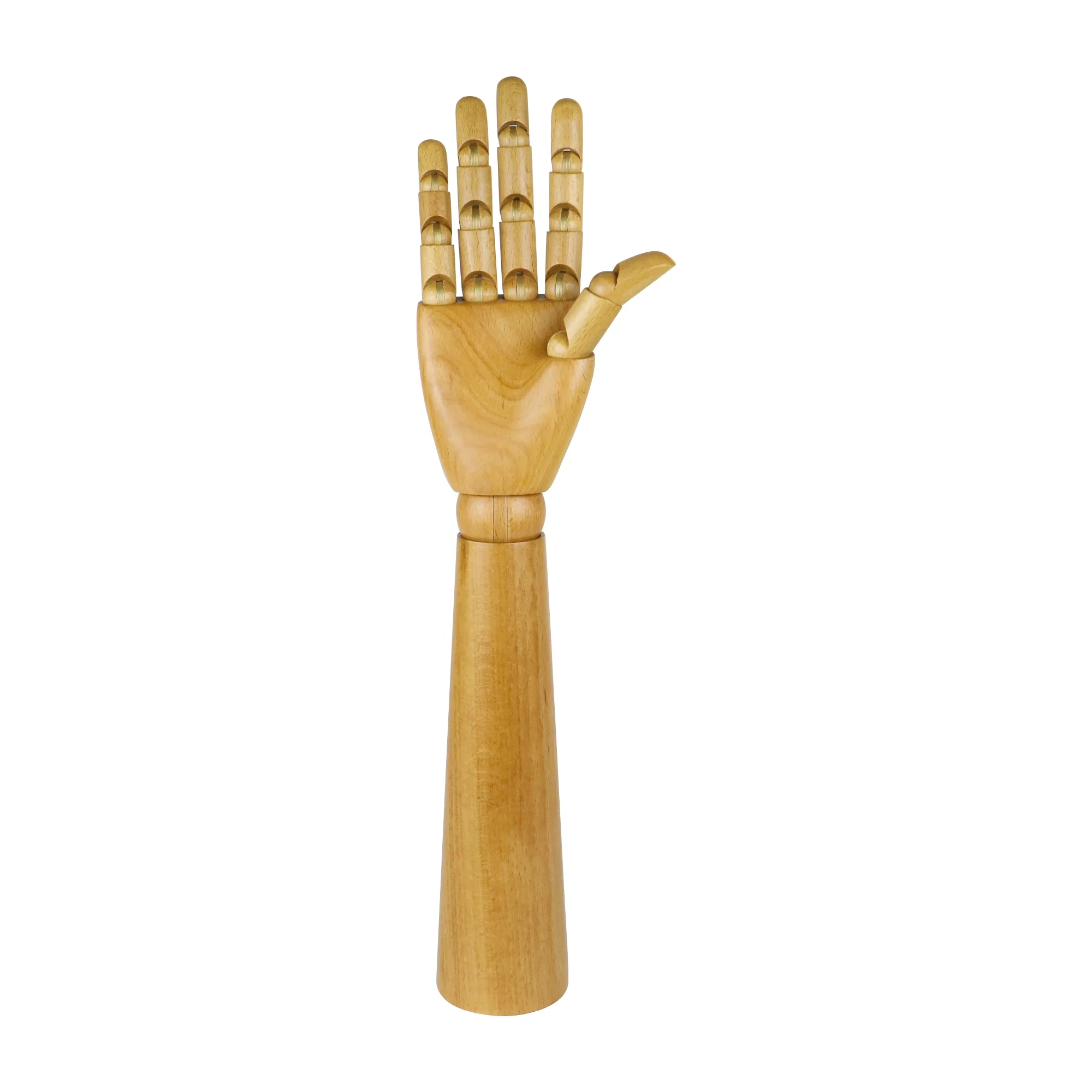 

Wooden Hand Mannequin Right Arms Flexible Artists Manikin Model for Sketching, Drawing Painting Jewelry Ring Stand Free Shipping, Hand brush natural wood