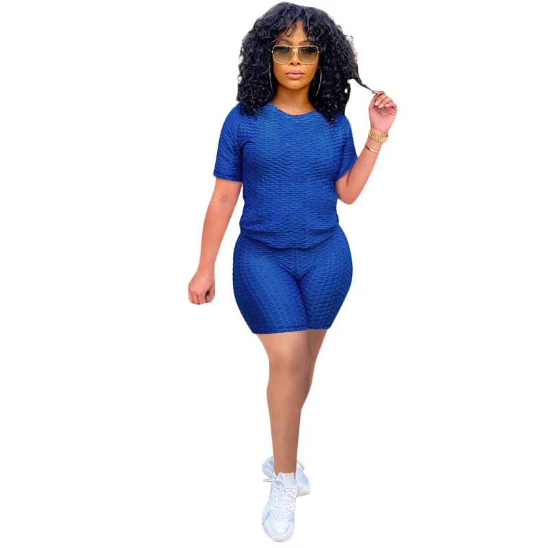 

2021 New fashion style sexy sports shorts two-piece women set