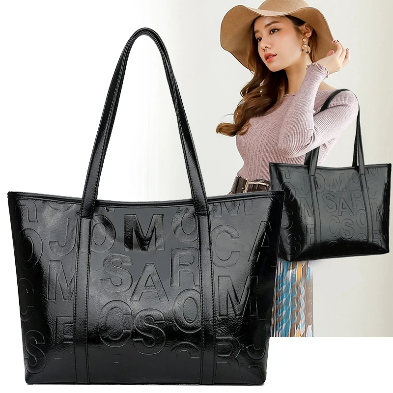 
Hot Sale Elegant Women Shoulder Bag Customized Fashion Large Capacity Lady Handbag For All Season PU Leather Tote Bag 