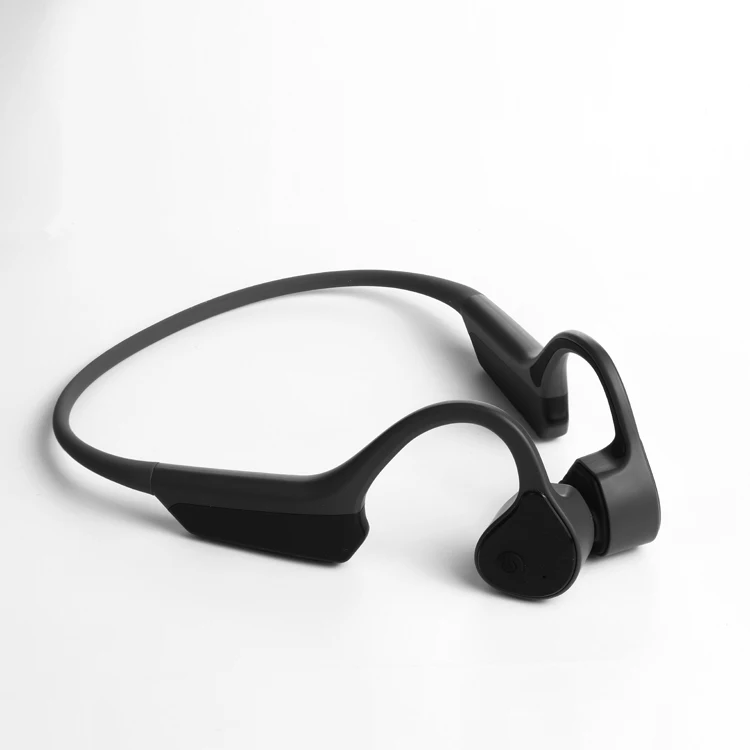 

Pro 9 Bone Conduction Earphone Vibration Earbone Headphone Audifonos Ear Mic Bone Conducting Headset, Gray