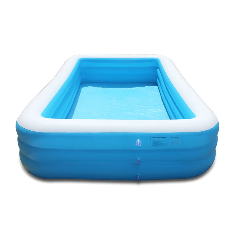 

Newbility 149*104*50cm Bubble bottom pool blue and white large swimming pool children's inflatable pool