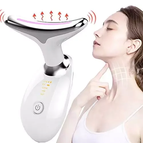 

Led Facial Neck Massager Photon Therapy Face Neck Wrinkle Removal Machine Reduce Double Chin Skin Lift Care Tool