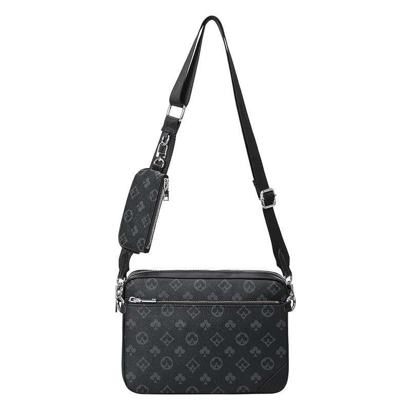 

Fashion Male Bag Three-in-one Messenger Bag Crossbody Shoulder Business Bag for Men