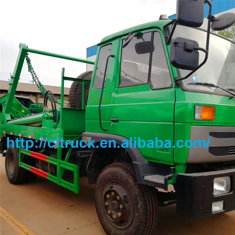 8m3 Truck Skip Bin Loader Small Garbage Truck With Bins Skip Loader
