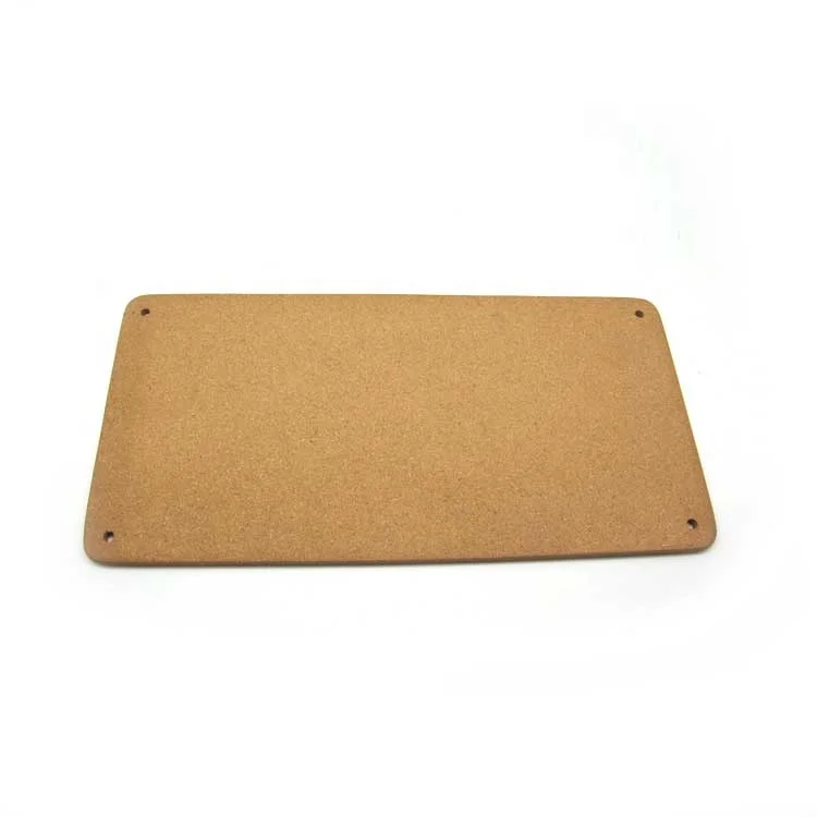 
Unframed Natural Cork Board with hanging hole for wall bulletin, 10mm thick x 600mm x 300mm Retangular Shaped Round Corner 