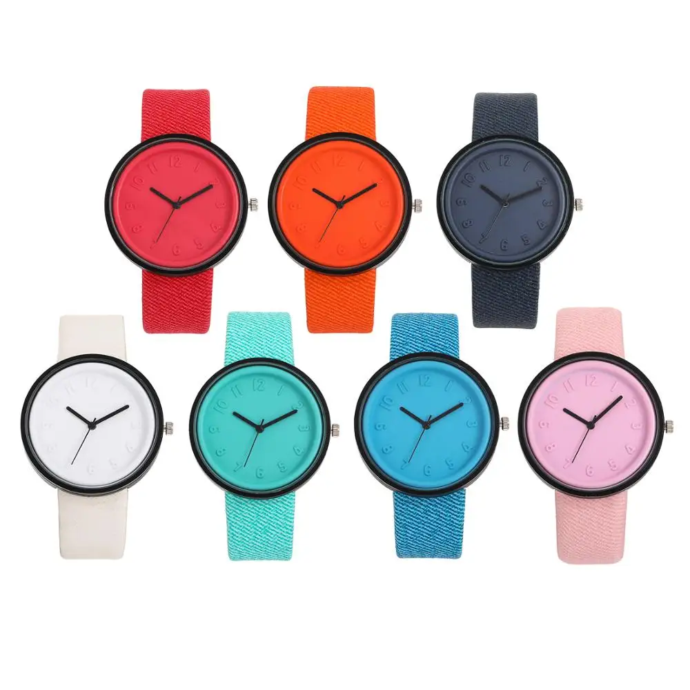 Foreign trade hot round jelly female Watch spot wholesale