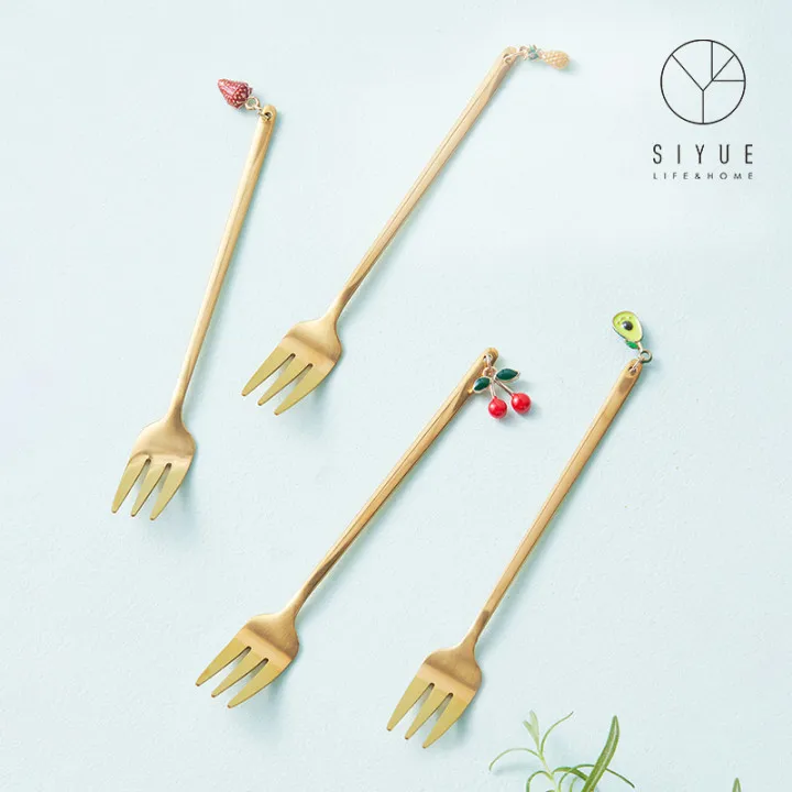 

Fork Knife Spoon Set Copper Cutlery Wedding Plated Wholesale Matte Gold Flatware 3017