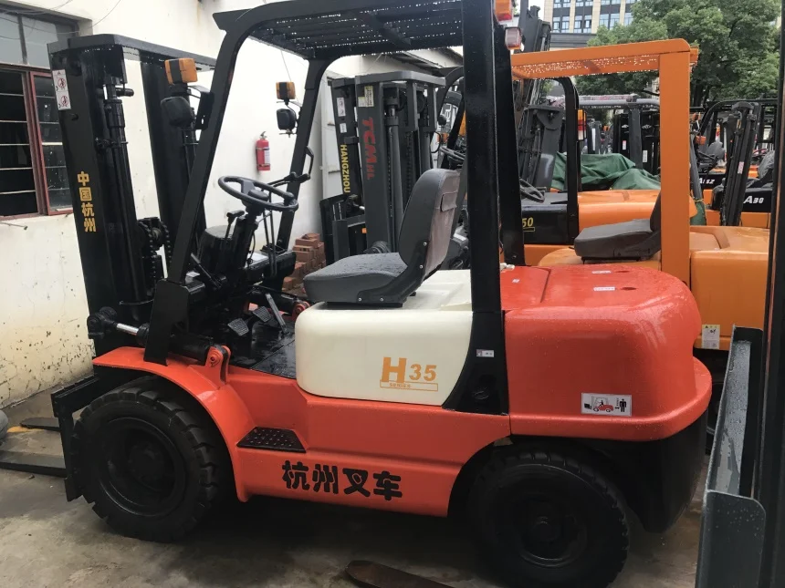 Hangzhou / Hangcha 3.5ton Second Hand Forklift CPCD35 Diesel Operated