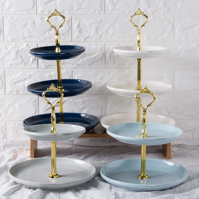 

Modern simple factory stocked high quality cheap ceramic dessert dishes porcelain glazed cake stand, As picture or customized