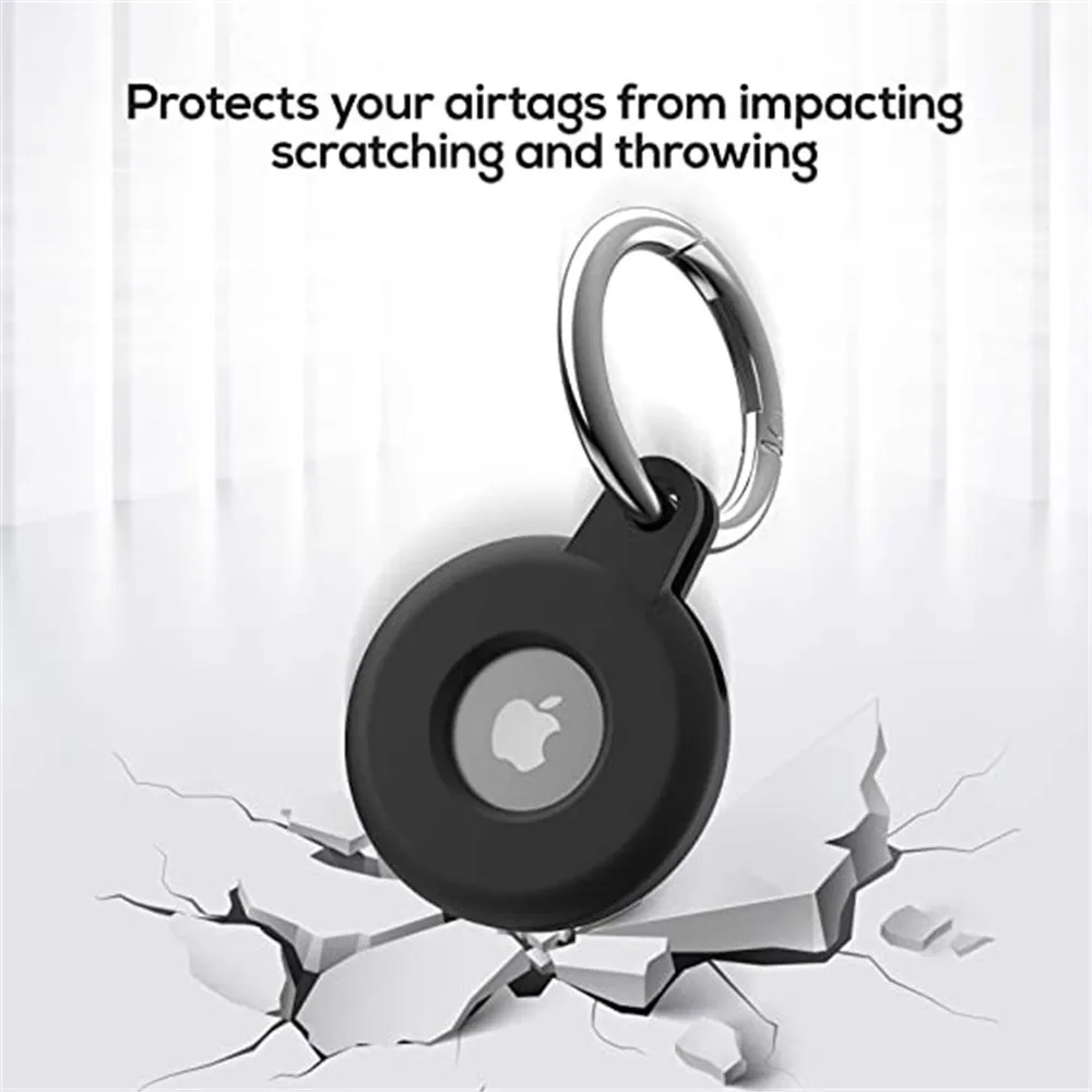 

Applies to locator tracker anti-loss device key ring protective cover Apple AirTags silicone protective cover, Multiple colors