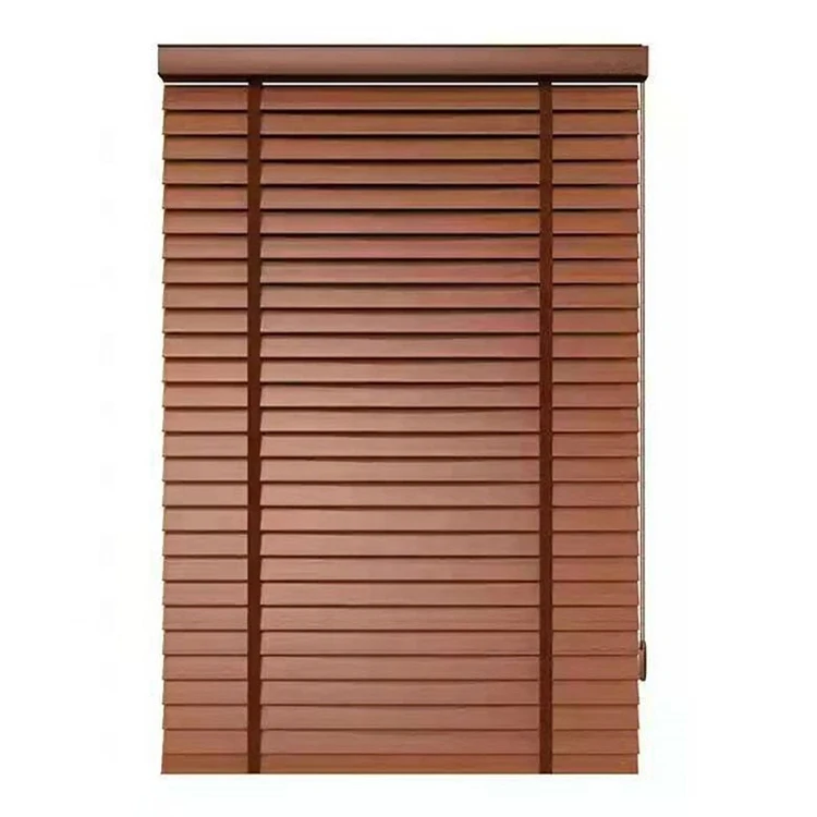 

Custom Cheap Price Classic PVC Wooden Venetian Window Blinds Faux Wood Horizontal Blinds For Home Decor, Customized color