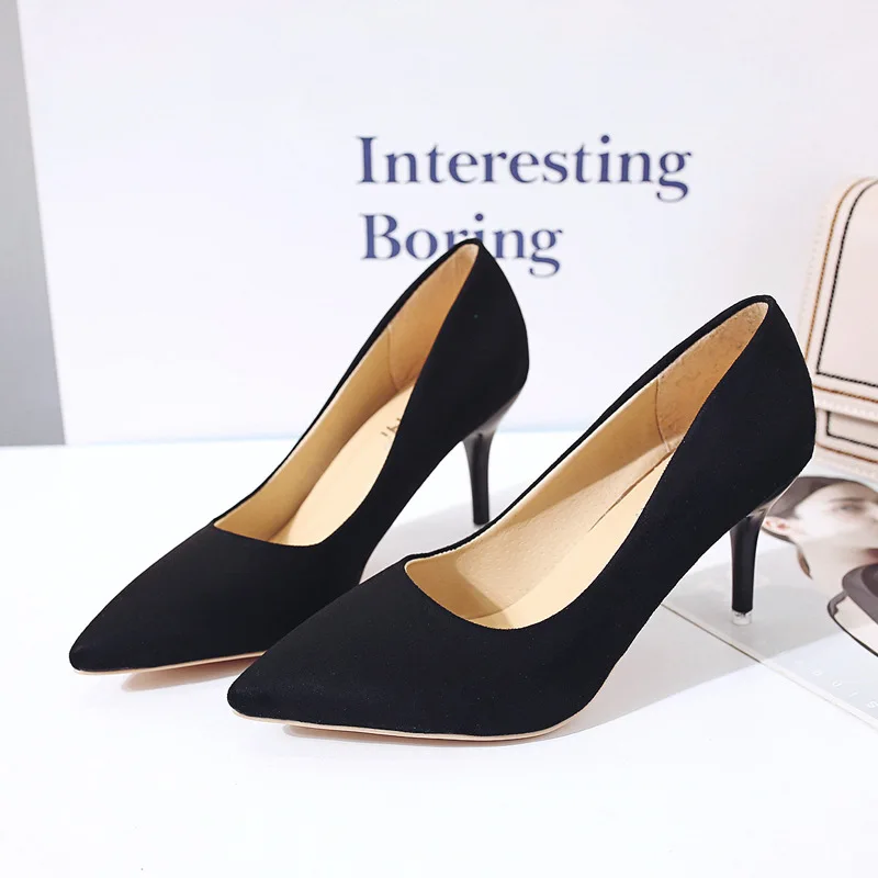 

Custom Slip on Pump Daily Office Dress High Heels Shoes for Women