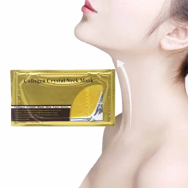 

AH Anti Wrinkle Anti Aging Sheet Mask for Neck Moisturizing Spa 24k Gold Collagen