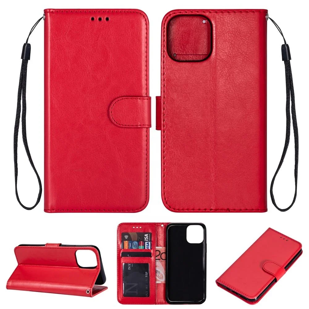 

PU Leather Cell Phone Case for iphone 13, Luxury Wallet Phone Case For iPhone 11 Pro, 7 colors
