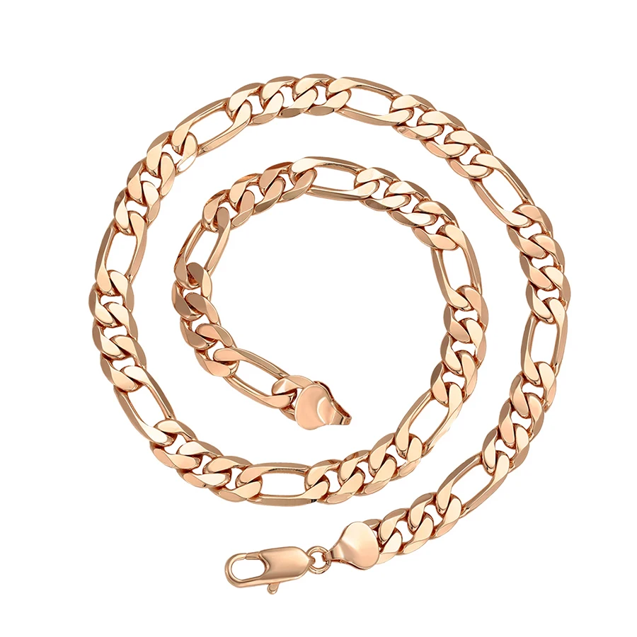 

45854 Xuping rose Gold plated Necklace Jewelry circle Pendant Necklace Gold plated Chains