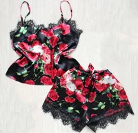 

SFY1039 women satin short pajama silk lingerie set