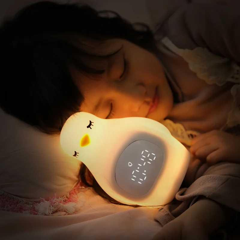 

Frog clock Touch control Kids Children USB Portable Sleep Trainer baby with Night Light for Home Office travel