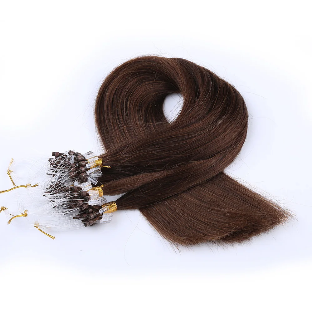 

Soft & smooth Micro ring hair extension micro loop keratin remy hair extension