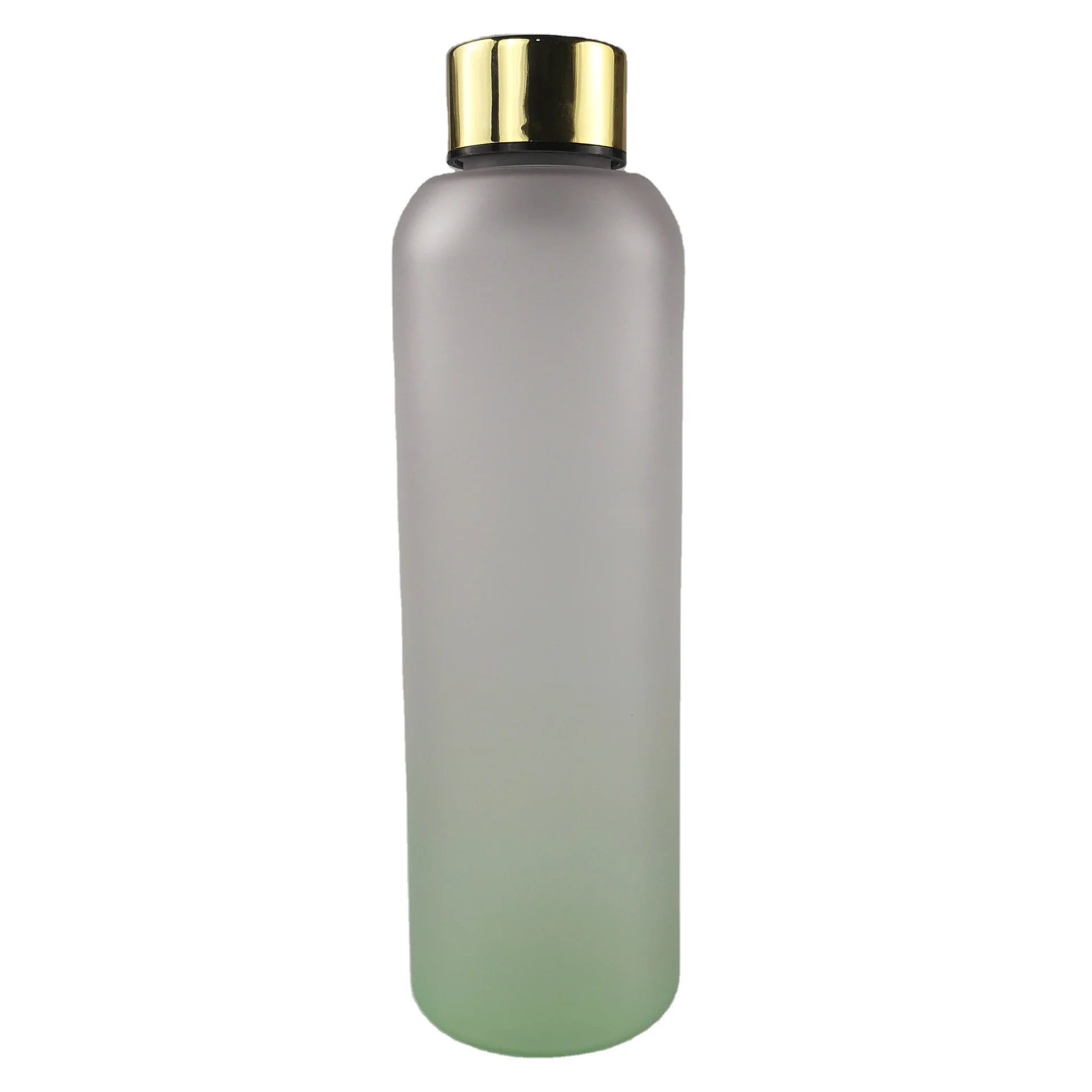 

Amazon hot sale plastic tritan bottle gradient color bottle with stainless steel lid