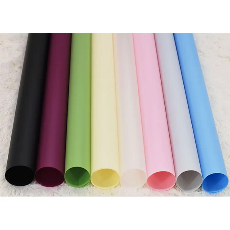 
Wholesale Korean Pure Color Waterproof OPP Gift Wrapping Paper Roll For Birthday, Flower 