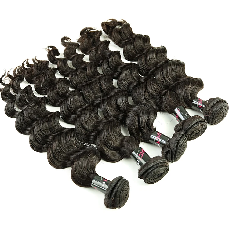 

Top Quality Hair Bundles Human Virgin Wavy Brazilian Hair Extensions