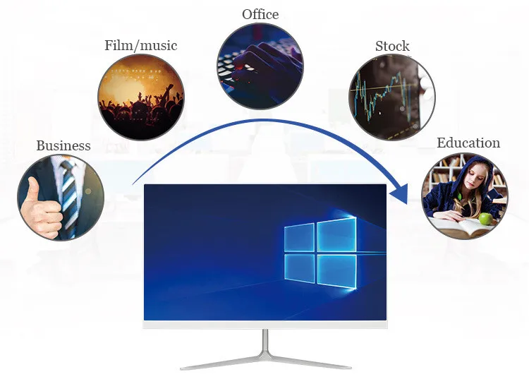 cheap new curve 23'' i7 16gb desktop all in one pc