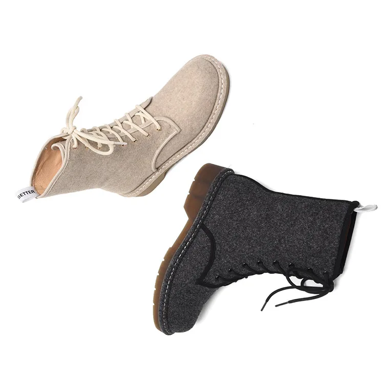 

Flat Boots Women Ladies for Winter Hot Selling New Product 2019 Boots Women Shoes from Chinese Factory, Black/grey