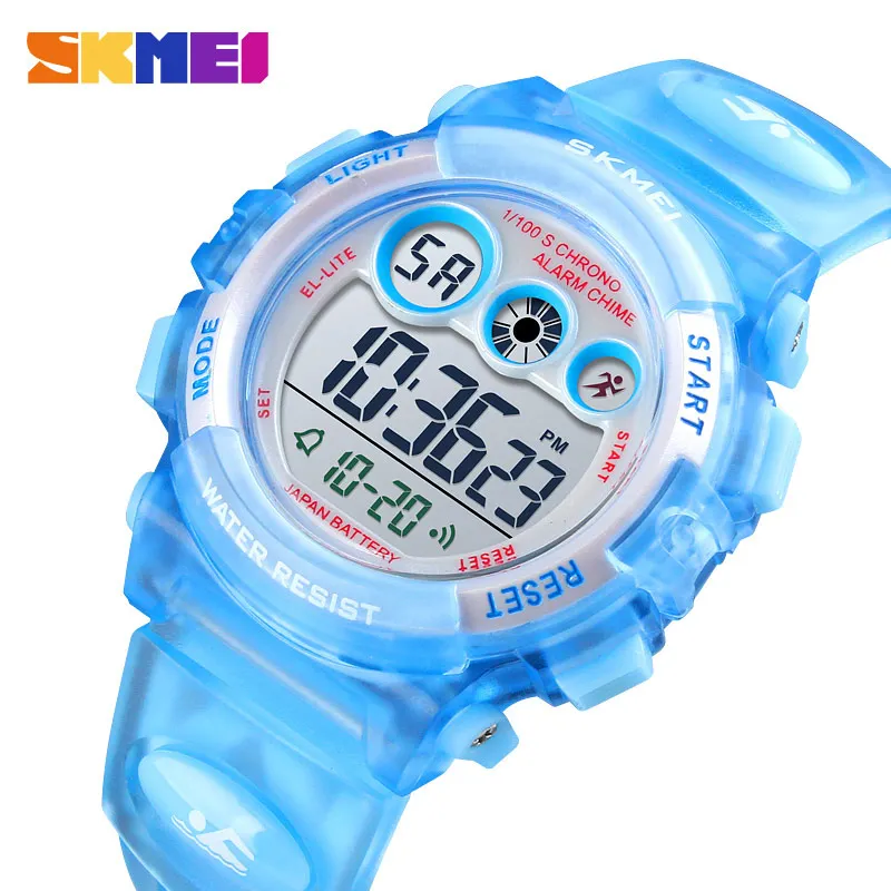 

SKMEI 1451 Fashion Waterproof Children Boy Girl Watch Digital LED Watches Alarm Date Sports Electronic Digital Watch
