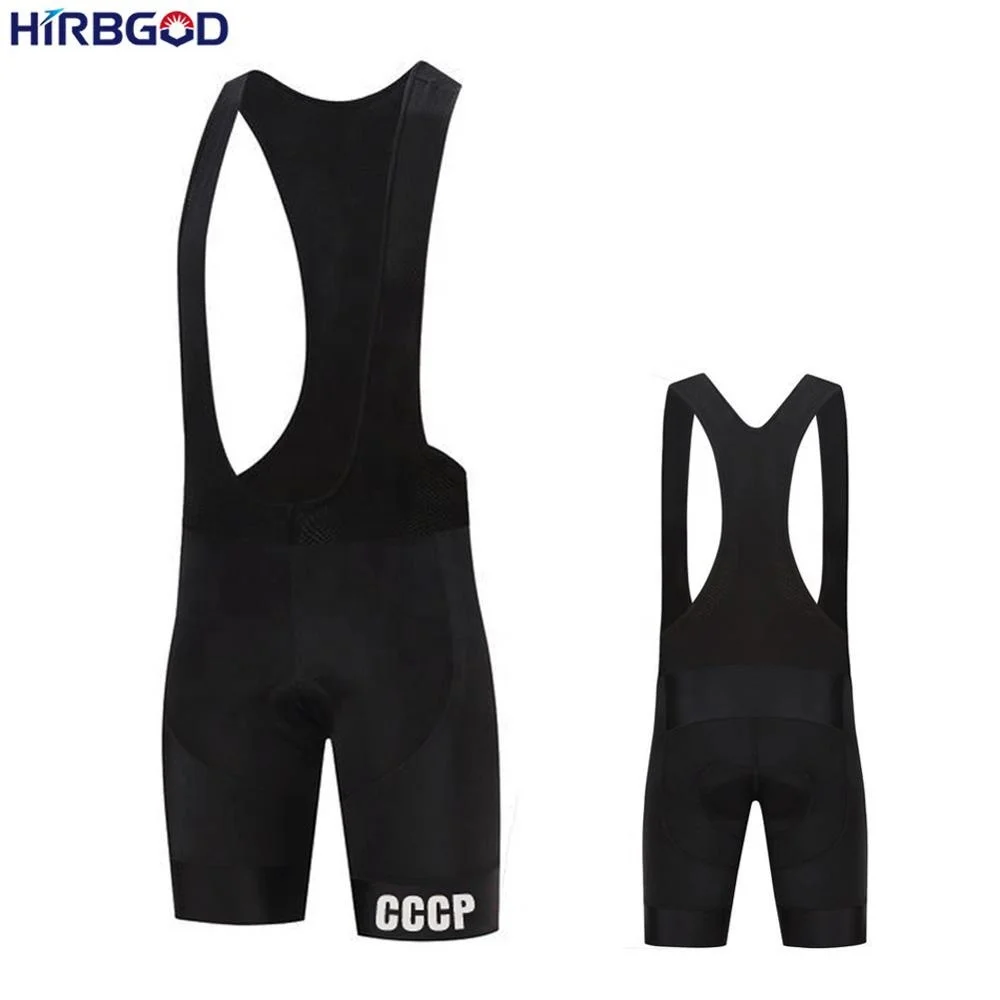 

HIRBGOD MP093 popular CCCP bib shorts Men's cycling bib shorts Comfortable cycling bib shorts Plus Size cycling wear, Black