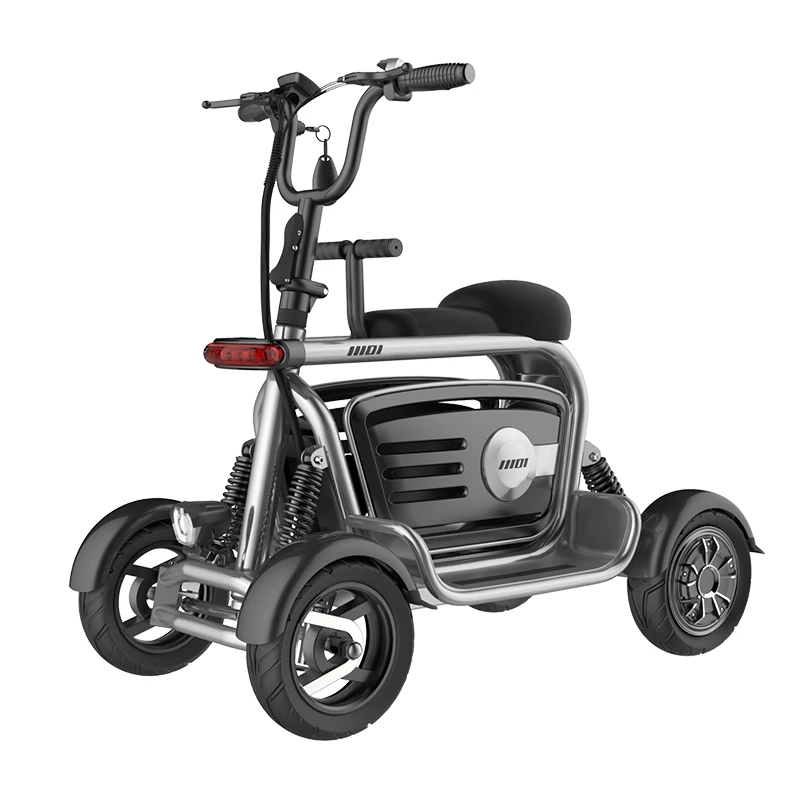 

800w electric Tricycle Removable Electric Scooter Foldable dual motor Mobility electric Scooter, Black