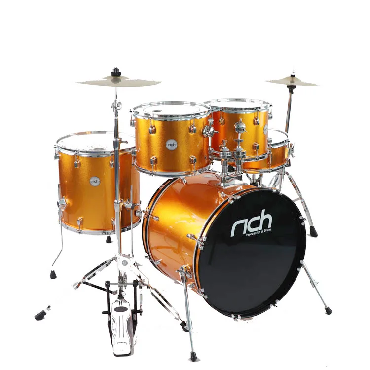 

China cheap price wood shell musical instruents acoustic drum set, Wine red, blue, whithe,black.