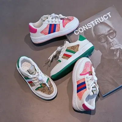 

Fashion Children's Shoes 2021 Spring New Designer Kids Boys Casual Shoes, Orange, green